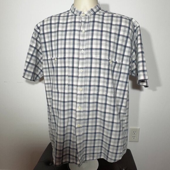 Men's Cactus Plain Short Sleeve Button Up Shirt - Medium - Picture 1 of 6